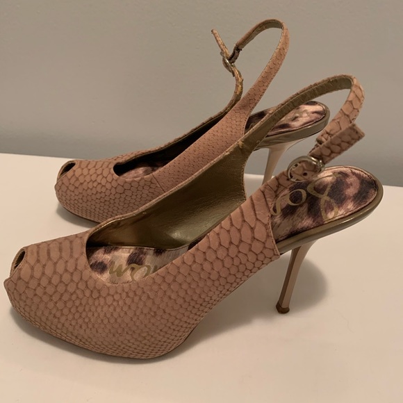 🔹Sam Edelman “Evelyn” leather heels🔹 - Picture 1 of 6